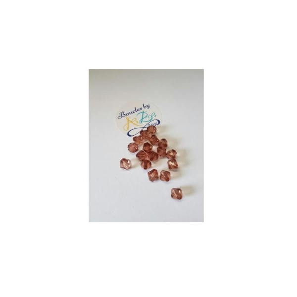 Perles toupies marron 8*8mm x100 - Photo n°1