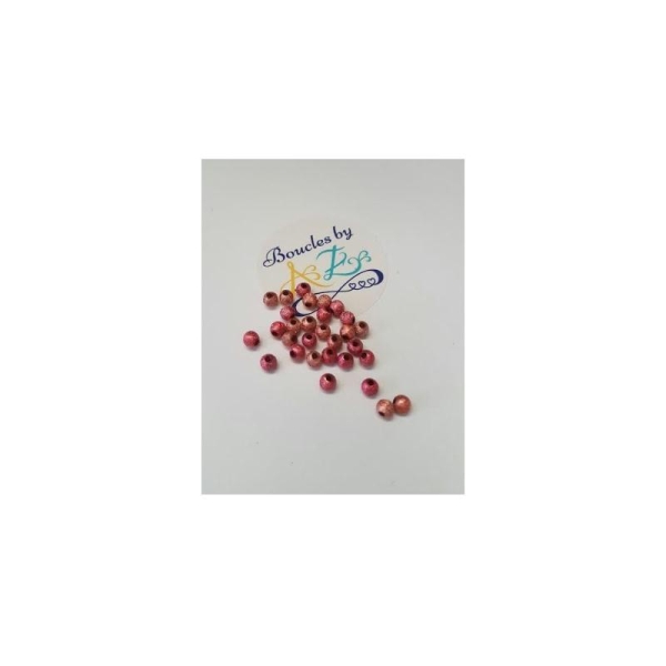 Perles scintillantes roses 4mm x50 - Photo n°1