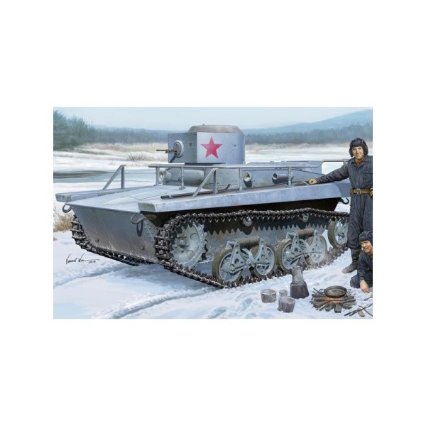 Maquette Soviet T-37TU Command Tank - Echelle 1/35 - Hobby Boss - Photo n°1