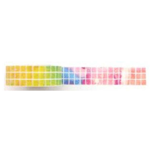 Masking tape carrés multicolores - Photo n°1
