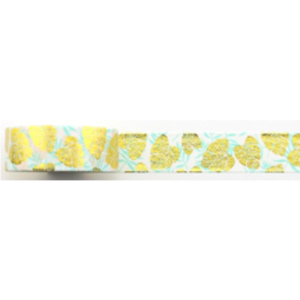 Masking tape foil feuille palmier or - Photo n°1