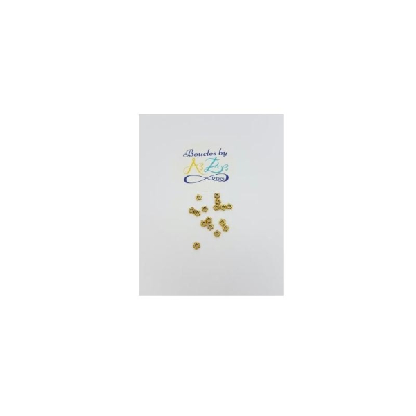Perles intercalaires étoiles dorées x50 - Photo n°1