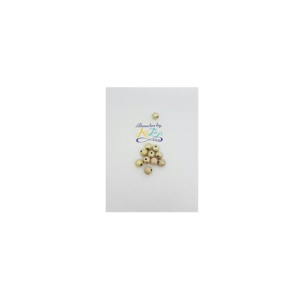 Perles scintillantes dorées 8mm x30 - Photo n°1