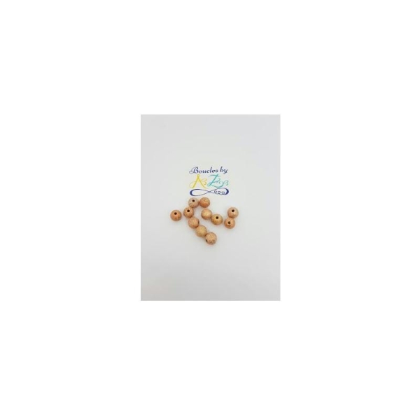 Perles scintillantes cuivrées 8mm x30 - Photo n°1