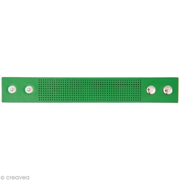 Bracelet à broder - Vert - 23 x 3 cm - Photo n°1