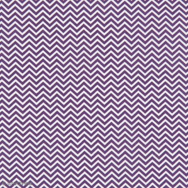 Tissu Chrevon - Violet - Par 10 cm (sur mesure) - Photo n°1