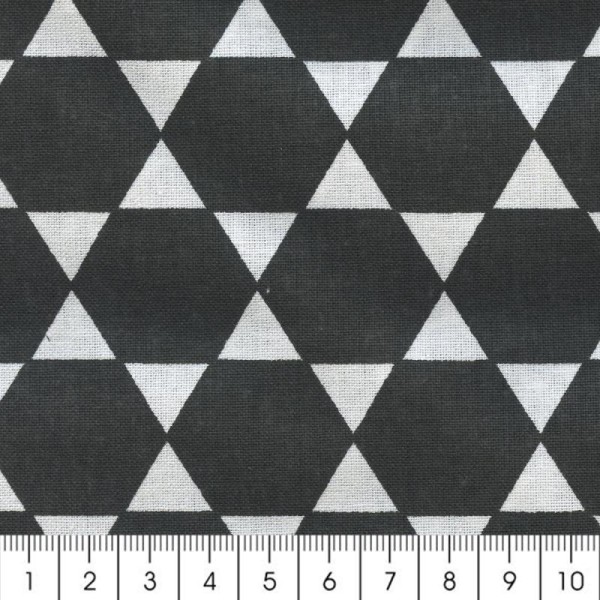 Tissu Diamant - Noir - Par 10 cm (sur mesure) - Photo n°2
