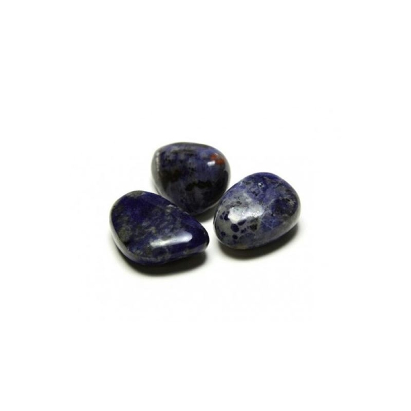 Pierres et cristaux : sodalite, ambre bleu lot de 500g, environ 34 pcs - Photo n°1