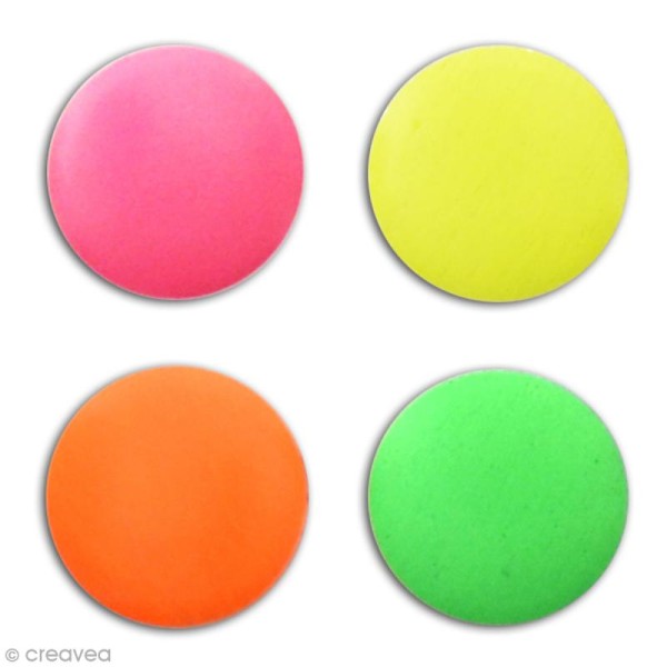 Clou thermocollant rond - Assortiment fluo - 8 mm x 200 pcs - Photo n°2
