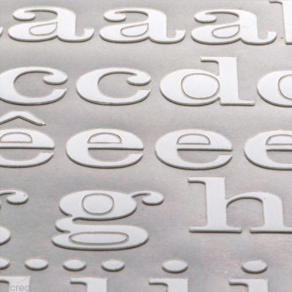 Alphabet autocollant Toga - Blanc - 2 planches 26 x 14,5 cm - Photo n°3