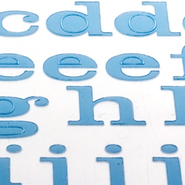 Alphabet autocollant Toga - Bleu ciel - 2 planches 26 x 14,5 cm - Photo n°3