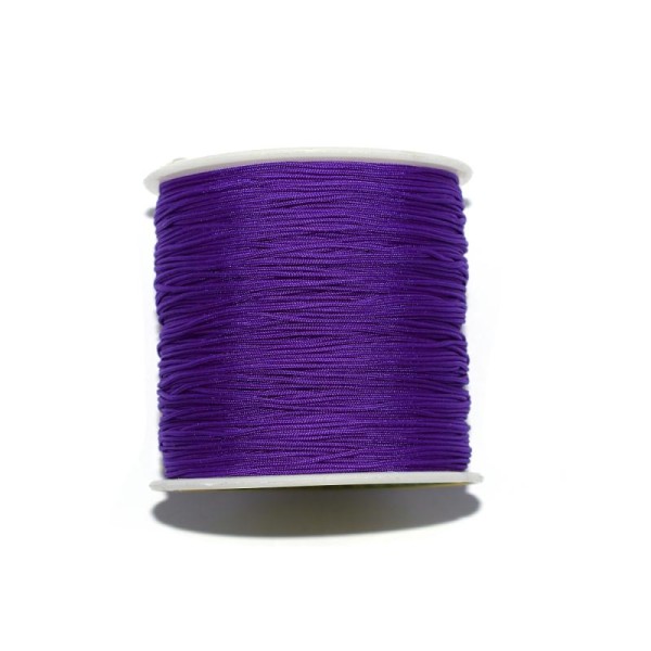 Fil nylon tressé 0,8 mm violet x1 m - Photo n°1