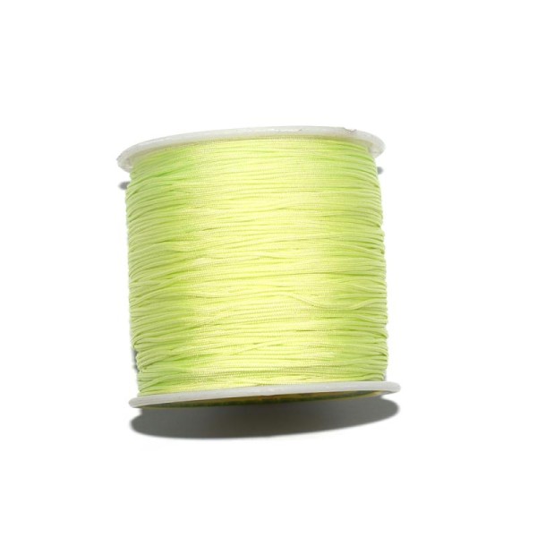 Fil nylon tressé 0,8 mm vert pastel x1 m - Photo n°1