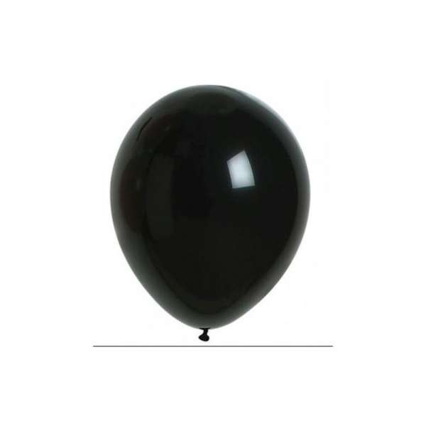 10 Ballons latex noir 30cm - Photo n°1