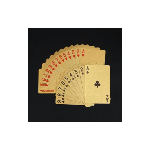 Carte A Jouer Jeux Poker Dore Euro Imperméable - Photo n°4