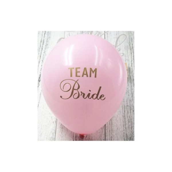 10 Ballons latex Team bride rose décoration evjf - Photo n°1