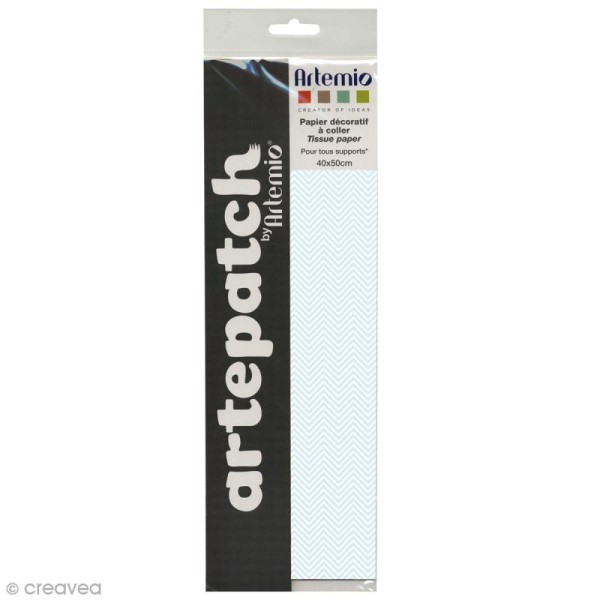 Papier Artepatch Vintage - Chevrons - 40 x 50 cm - Photo n°3