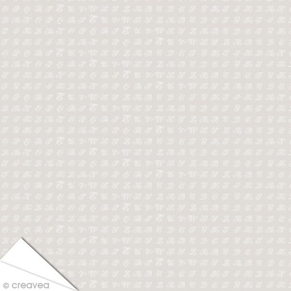 Papier Artepatch Charme - Monogrammes - 40 x 50 cm - Photo n°1