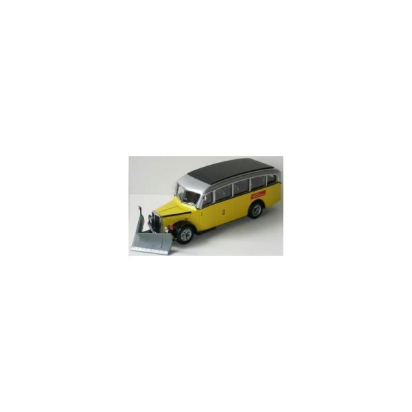 Miniature Saurer 3CT1D Bus Chasse-neige suisse - Echelle 1/50 - Tek-Hoby - Photo n°1
