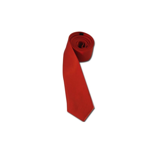 Cravate Fine Rouge Mixte Déguisement Cosplay Fête Soirée - Photo n°1