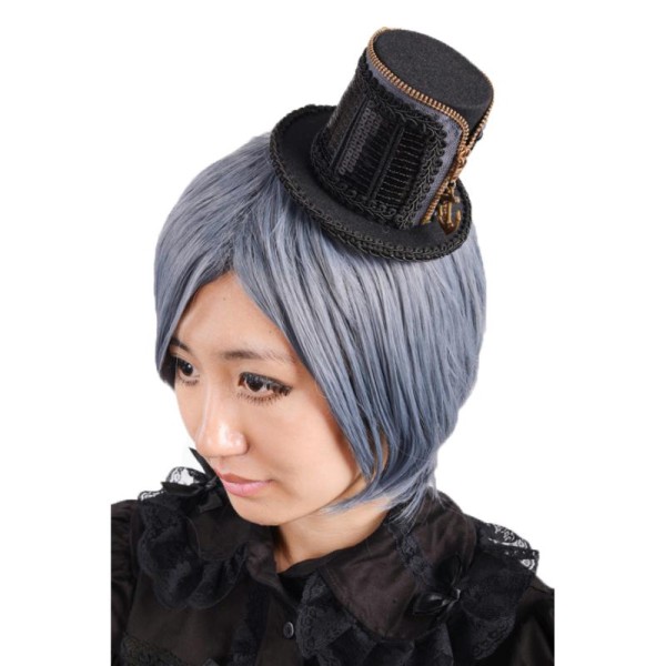Bibi Chapeau Petit Chapeau Ajoute Déco Pince Bijoux Cheveux Lolita Victorien Japonais - Photo n°1