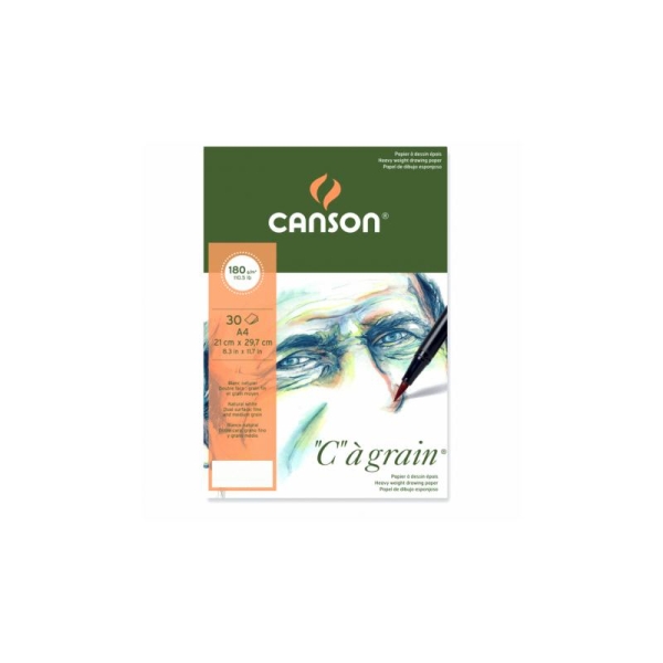 Bloc Canson à grain 180g Papiers:30F / 14,8x21 A5 - Photo n°1