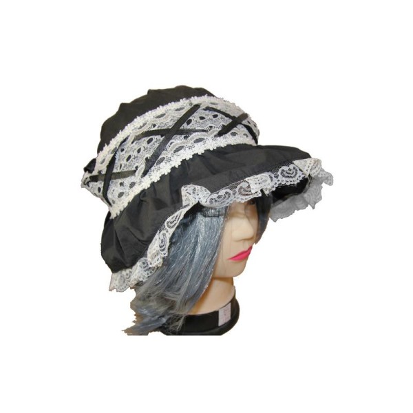 Bonnet Chapeau Maid Lolita Japonais Rétro Lacet - Photo n°1