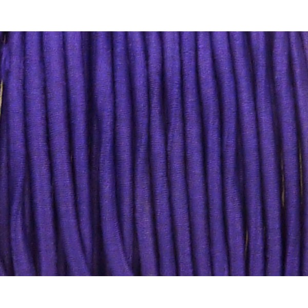1m Fil Élastique 2mm De Couleur Violet - Photo n°1