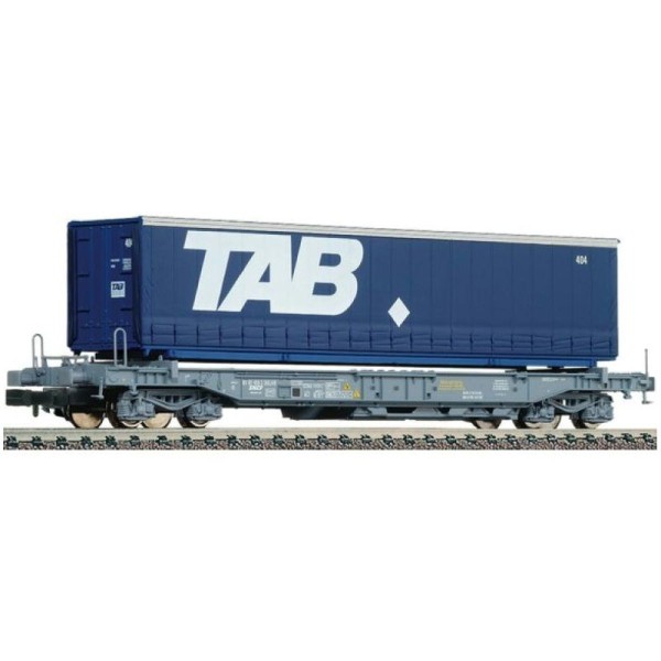 Wagon porte-containers TAB  - Echelle N - Fleischmann 845350 - Photo n°1