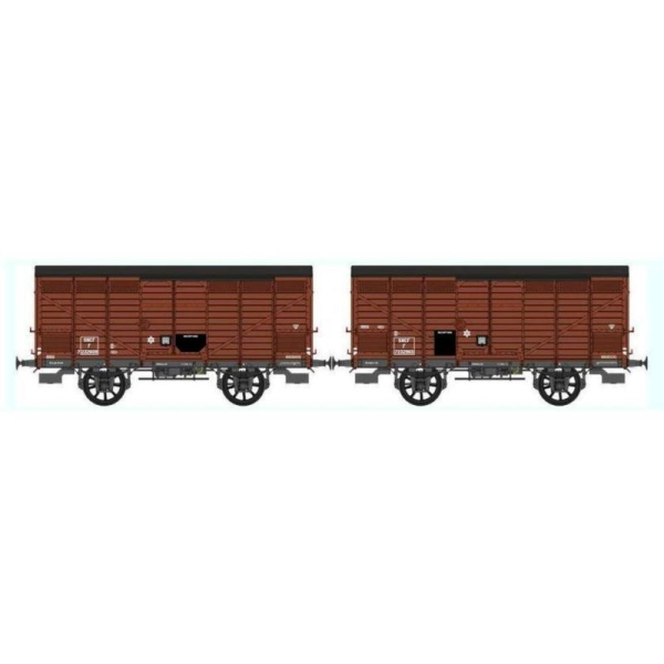 Set de 2 Wagons PRIMEUR PLM Type III - Ep,III B  - Echelle HO - REE Modeles WB-297 - Photo n°1