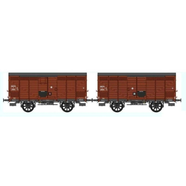 Set de 2 Wagons PRIMEUR PLM Type II / Type III - Ep,III A  - Echelle HO - REE Modeles WB-260 - Photo n°1