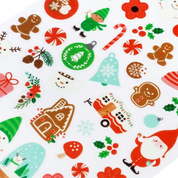 144 Mini stickers transparents de Noël - Photo n°3