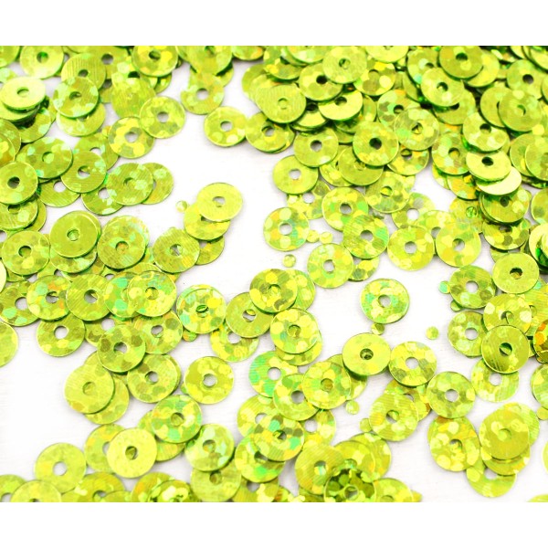 20g Métallique Vert Olive Glitter Sparkle Plate Ronde Paillettes Confettis, Paillettes à Coudre Sur - Photo n°1