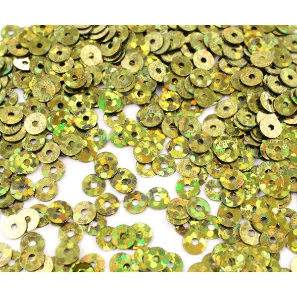 20g Bronze Métallique de l'Armée Kaki Vert Glitter Sparkle Plate Ronde Paillettes Confettis, Paillet - Photo n°1