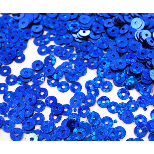 20g Métallique Royal Blue Glitter Sparkle Plate Ronde Paillettes Confettis, Paillettes à Coudre Sur - Photo n°1
