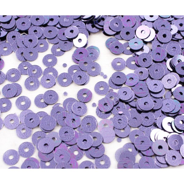 20g Métallisé Violet Bleu Rond Plat Paillettes Confettis, Paillettes à Coudre Sur la Broche de la Br - Photo n°1