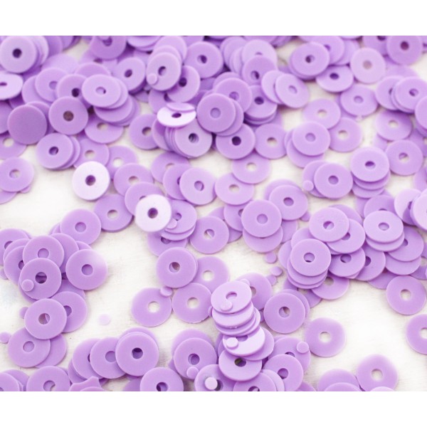 20g Opaque Violet Rond Plat Paillettes Confettis, Paillettes à Coudre Sur la Broche de la Broderie 4 - Photo n°1