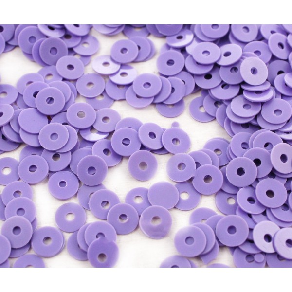 20g Opaque Violet Rond Plat Paillettes Confettis, Paillettes à Coudre Sur la Broche de la Broderie 4 - Photo n°1