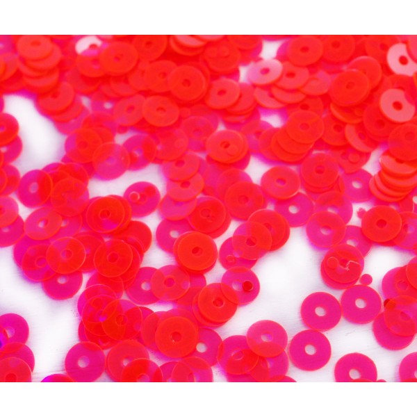 20g Clair Rose Rond Plat Paillettes Confettis, Paillettes à Coudre Sur la Broche de la Broderie 4mm, - Photo n°1