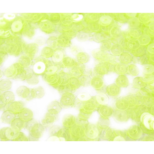 20g Clair Vert Olive Plate Ronde Paillettes Confettis, Paillettes à Coudre Sur la Broche de la Brode - Photo n°1
