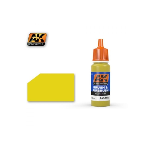 Yellow, peinture acrylique Pot 17 ml - AK Interactive - Photo n°1