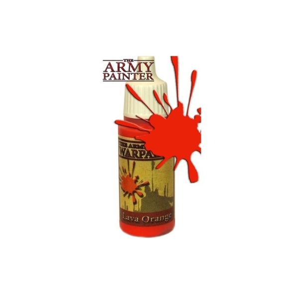 Army Warpaints, Lava Orange peinture acrylique Pot 18 ml - Army Painter - Photo n°1