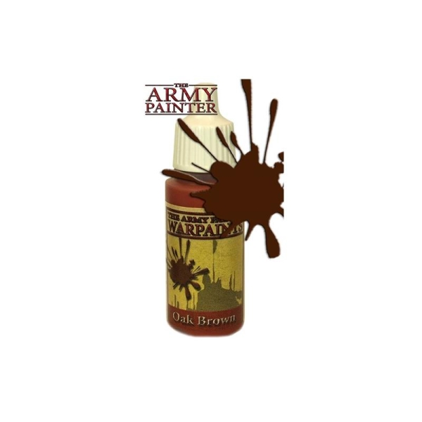 Army Warpaints, Oak Brown peinture acrylique Pot 18 ml - Army Painter - Photo n°1