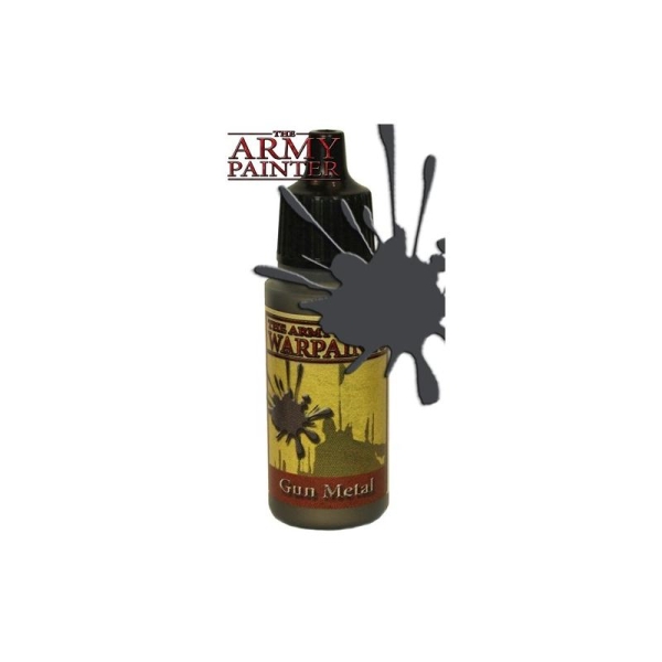 Army Warpaints, Gun Metal peinture acrylique Pot 18 ml - Army Painter - Photo n°1
