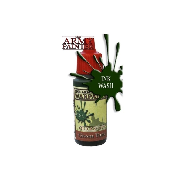 Army Warpaints, Green Tone Ink pigment acrylique Pot 18 ml - Army Painter - Photo n°1