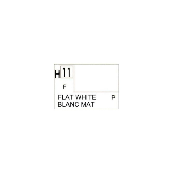 Blanc Mat  peinture acrylique 10 ml - Gunze H11 - Photo n°1