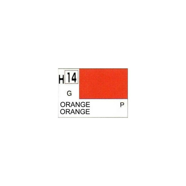 Orange Brillant  peinture acrylique 10 ml - Gunze H14 - Photo n°1