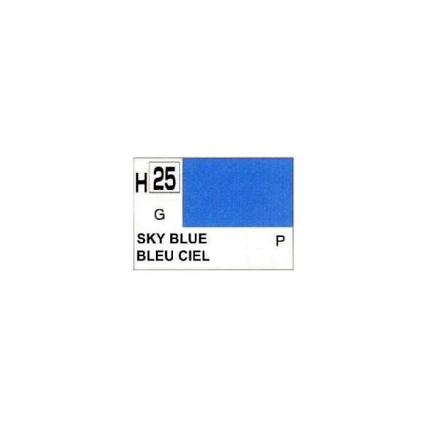 Bleu Ciel Brillant  peinture acrylique 10 ml - Gunze H25 - Photo n°1