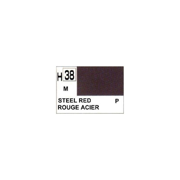 Rouge Acier Métallique peinture acrylique 10 ml - Gunze H38 - Photo n°1