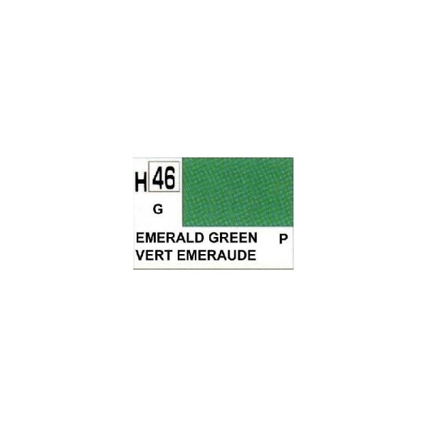 Vert Emeraude Brillant peinture acrylique 10 ml - Gunze H46 - Photo n°1